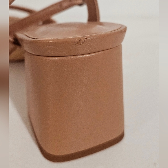 A.New Day Shannon heels for women with memory foam insole open toe and square - Picture 11 of 11